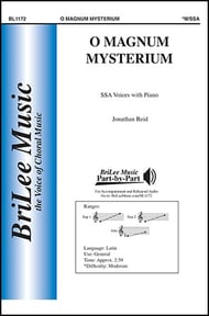 O Magnum Mysterium SSA choral sheet music cover Thumbnail